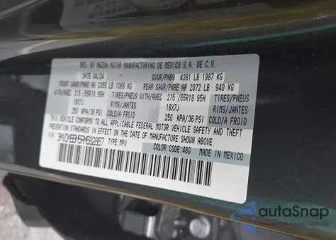 2024 Mazda Cx-30 2.5 S Select Sport из США, поврежденный, VIN 3MVDMBBM5RM682867